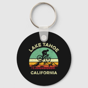 Lake Tahoe Kalifornien Mountainbike Retro Berg Schlüsselanhänger