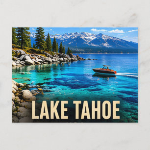 Lake Tahoe Kalifornien Nevada Alpensee Reise 🏔 Postkarte