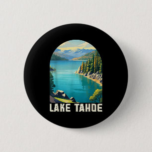 Lake Tahoe Kalifornien Nevada Berg Wandern Skifahr Button