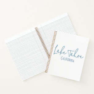 Lake Tahoe, Kalifornien Reiseandenken Notizbuch