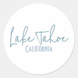 Lake Tahoe, Kalifornien Reiseandenken Runder Aufkleber