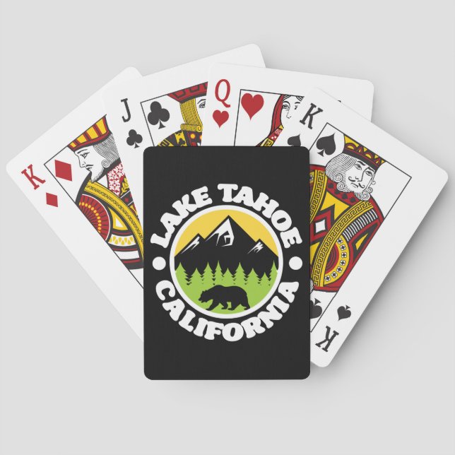 Lake Tahoe, Kalifornien Spielkarten (Rückseite)