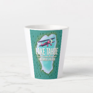 Lake Tahoe Karte Reiseplakat Milchtasse