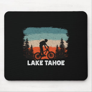 Lake Tahoe Mountainbiken Sonnenuntergang Retro Vin Mousepad