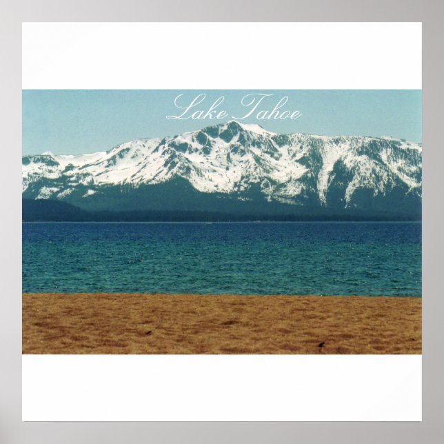 Lake Tahoe Nevada Beach Poster (Vorne)