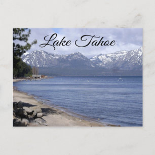 Lake Tahoe Nevada, Californie Carte de poste de vo