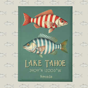 Lake Tahoe Nevada Fisch Postkarte Magnet