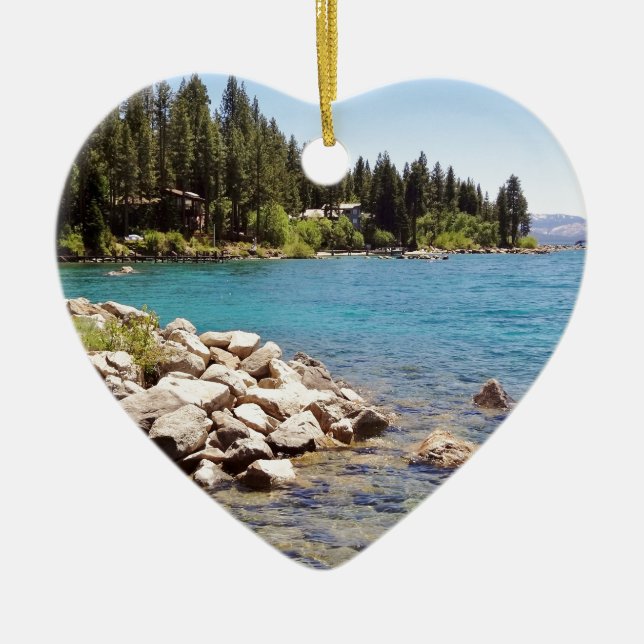 Lake Tahoe Nevada Keramik Ornament (Vorne)