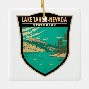 Lake Tahoe Nevada Staat Park Nevada Vintag Keramikornament