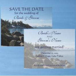 Lake Tahoe Rettete-the-Date Save The Date