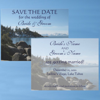 Lake Tahoe Rettete-the-Date Save The Date