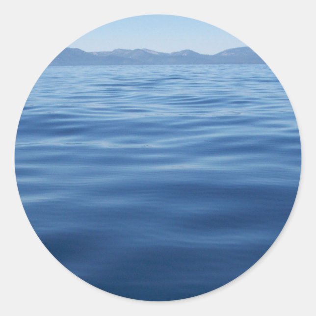 Lake Tahoe Runder Aufkleber (Vorderseite)