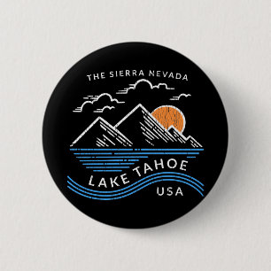 Lake Tahoe Sierra Nevada Button