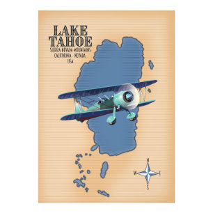 Lake Tahoe Sierra Nevada California Nevada USA Kar Fotodruck