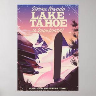 Lake Tahoe Sierra Nevada USA Poster d'affiche