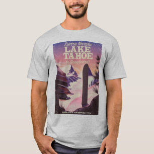 Lake Tahoe Sierra Nevada USA Snowboarder Poster T-Shirt