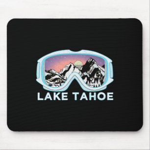 Lake Tahoe Ski Design Lake Tahoe Skifahren Schnees Mousepad