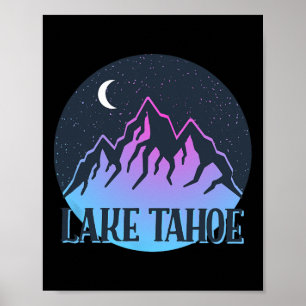 Lake Tahoe T Shirt Outdoor Ski Snowboarden Berg Poster