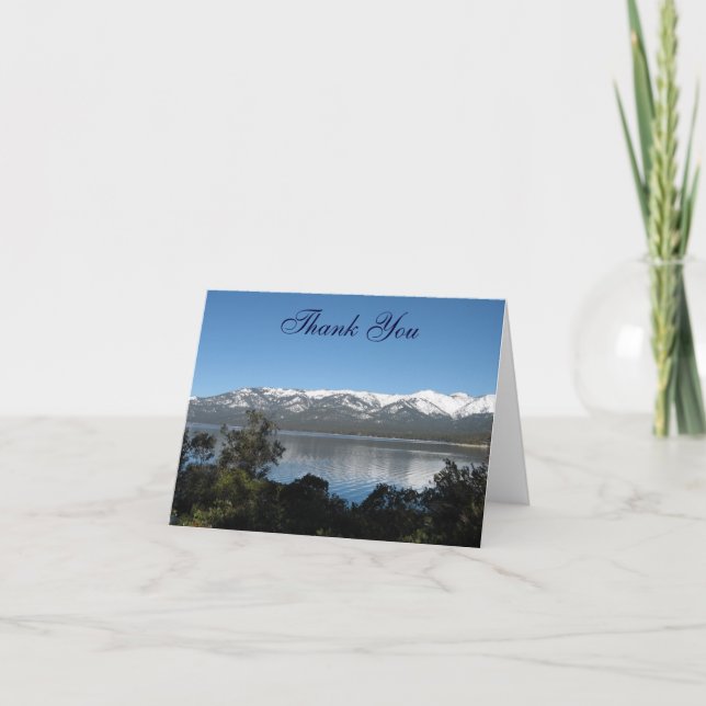Lake Tahoe Vielen Dank Dankeskarte (Vorderseite)