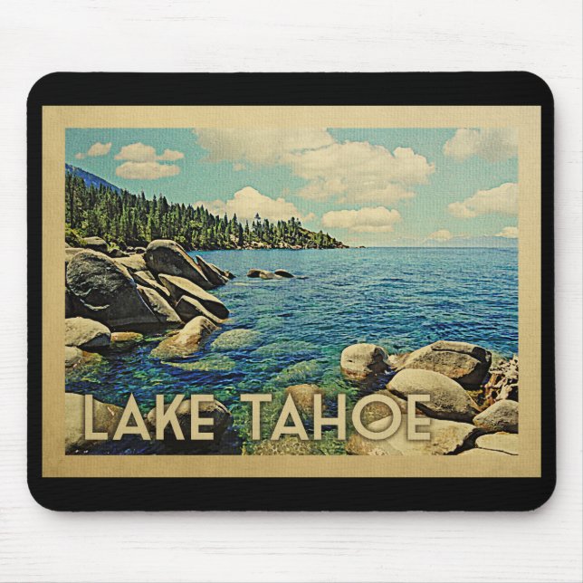 Lake Tahoe Vintage Travel Mousepad (Vorne)