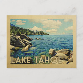 Lake Tahoe Vintage Travel Postkarte
