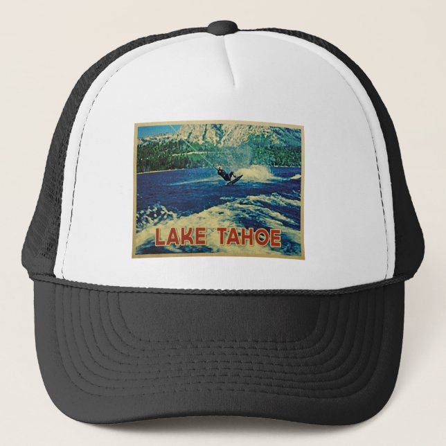Lake Tahoe Water Skier Truckerkappe (Vorderseite)