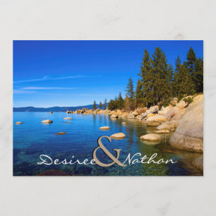 Lake Tahoe Wedding Einladung
