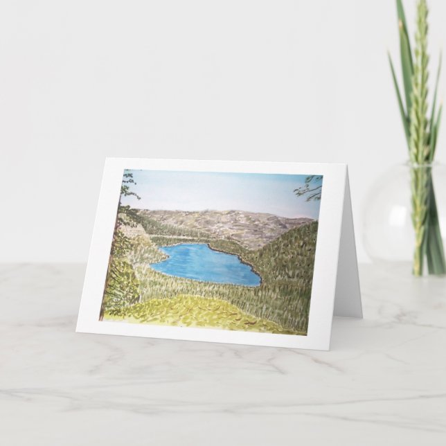 Lake- Tahoebereich. donner See Karte (Vorderseite)
