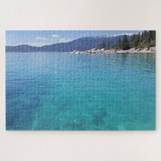 Lake- Tahoepuzzlespiel - schwierig - 1000+ Stücke (Horizontal)