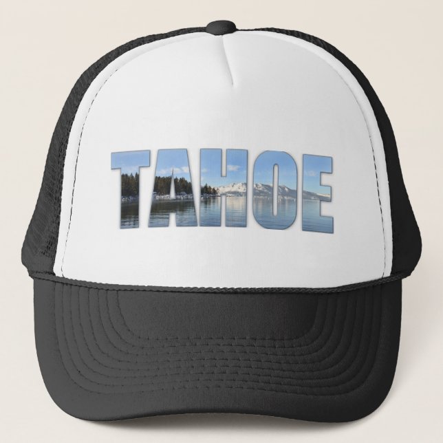 Lake- Tahoetext Truckerkappe (Vorderseite)