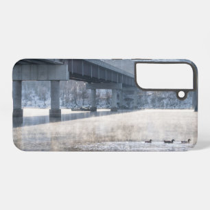 Lake Taneycomo Nebliger Winterfischfang Samsung Ca Galaxy Hülle