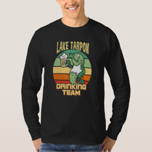 Lake Tarpon Trinkteam Lustiger Fisch Bier Angeln T-Shirt