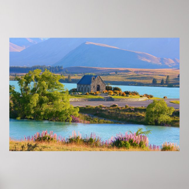 Lake tekapo neues Zealand Landschaftsposter AUS 8, Poster (Vorne)