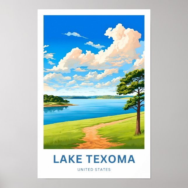Lake Texoma United States Travel Print Poster (Vorne)