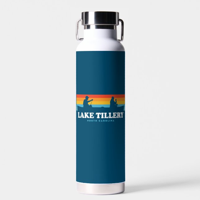 Lake Tillery North Carolina Canoe Trinkflasche (Vorne)