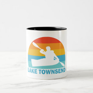 Lake Townsend North Carolina Kayak Zweifarbige Tasse