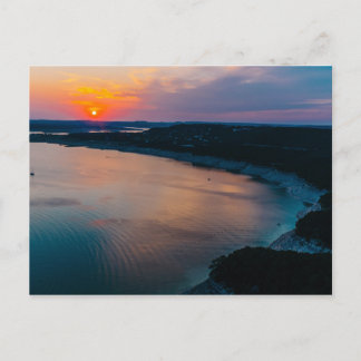 Lake Travis Sunset Postkarte