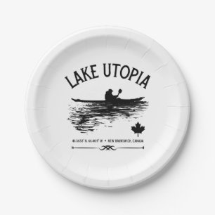 Lake Utopia New Brunswick Kanada Seen - Paddler Pappteller