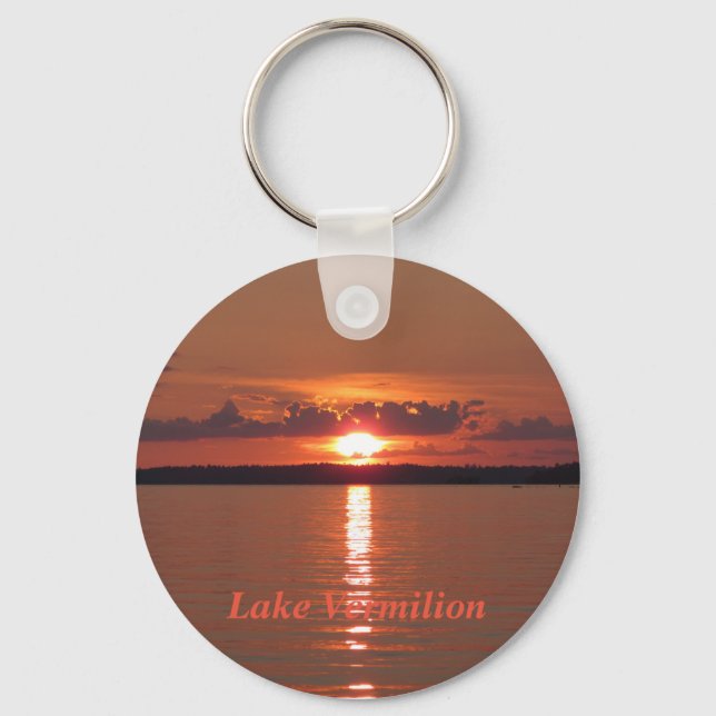 Lake Vermilion Sunset Schlüsselanhänger (Vorderseite)