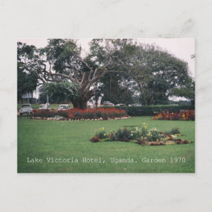 Lake Victoria Hotel, Uganda, 1970 Garden Postcard Postkarte