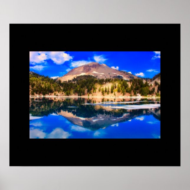 Lake View Lassen Volcanic National Park Poster (Vorne)