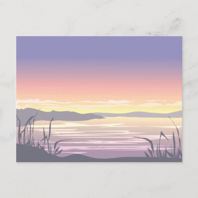 Lake View Post Card Postkarte (Vorderseite)
