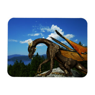 Lake View Vinyl Magnet