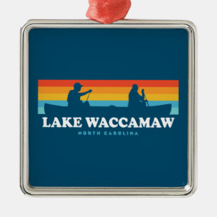 Lake Waccamaw North Carolina Canoe Ornament Aus Metall
