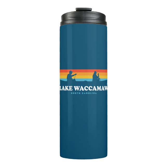 Lake Waccamaw North Carolina Canoe Thermosbecher (Vorderseite)