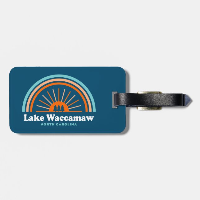 Lake Waccamaw North Carolina Rainbow Gepäckanhänger (Rückseite horizontal)