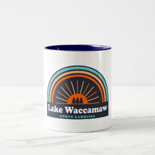 Lake Waccamaw North Carolina Rainbow Zweifarbige Tasse