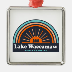 Lake Waccamaw North Carolina Regenbogen Ornament Aus Metall