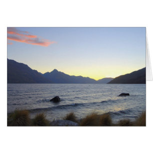Lake Wakatipu at Sunset, Queenstown, NZ