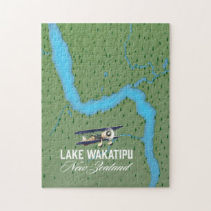 Lake Wakatipu Neuseeland Karte